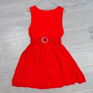 Alice & Olivia Size XS Red Dress with Belt